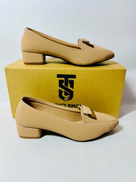 Emerald Perpul Pointed-Toe Loafer Heels