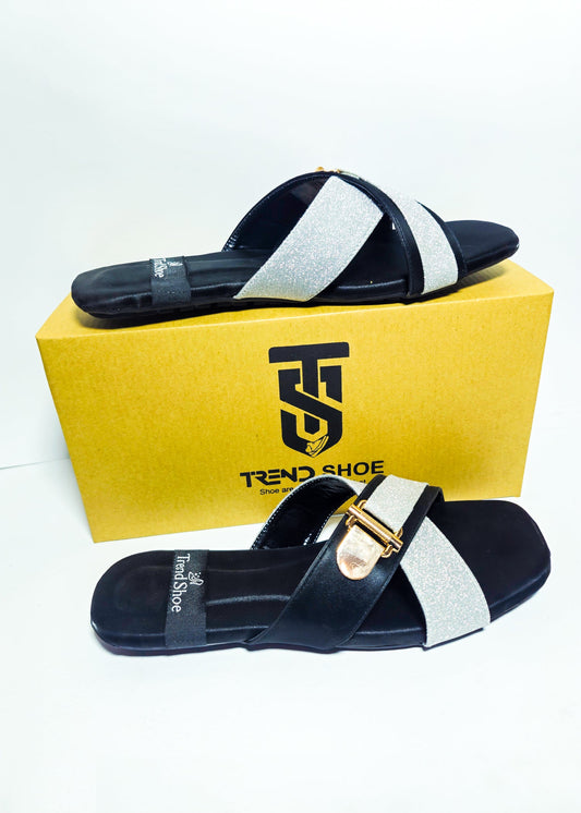 Maroon Spark – Elegant Glitter Chappals for Trendy Women