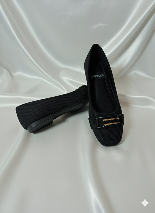 Black Loafer-Style Flats for Effortless Elegance