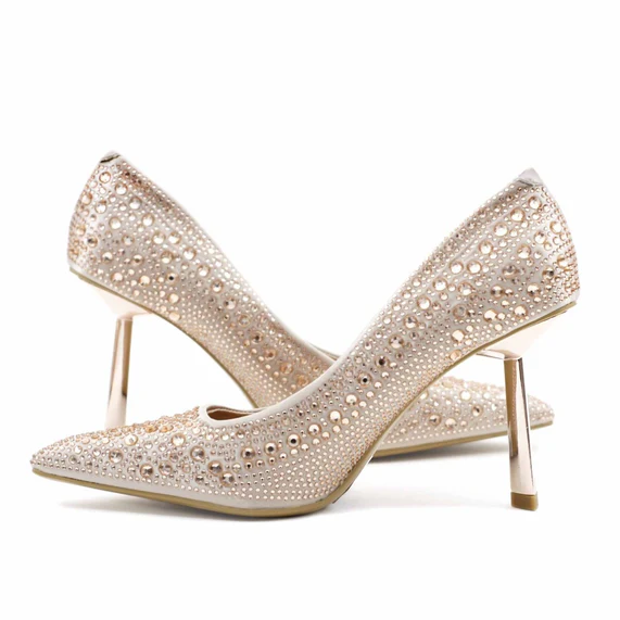 Dazzling  Stiletto Pumps with All-Over Crystal Embellishment.